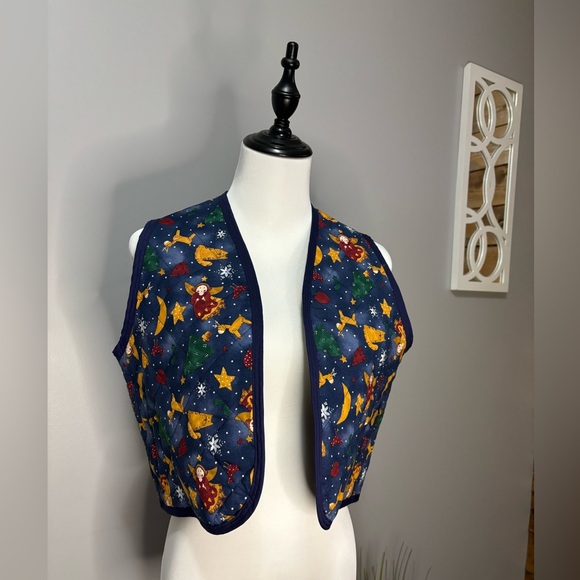 Handmade quilted Christmas vest - Picture 1 of 8